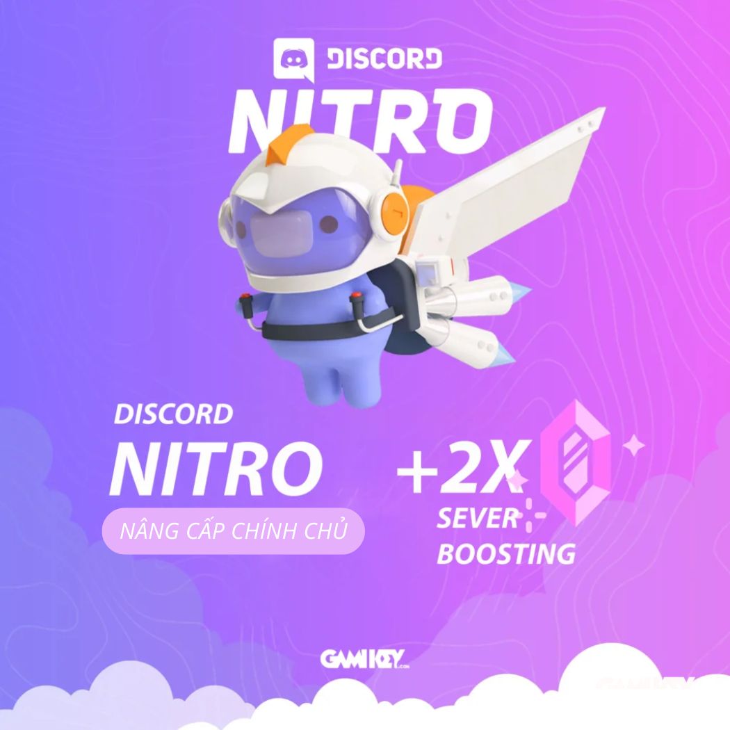 Nâng cấp Discord Nitro 2 Boost – Biểu cảm tùy chỉnh mọi nơi