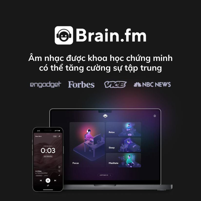 Tài khoản Brain.FM Vĩnh Viễn