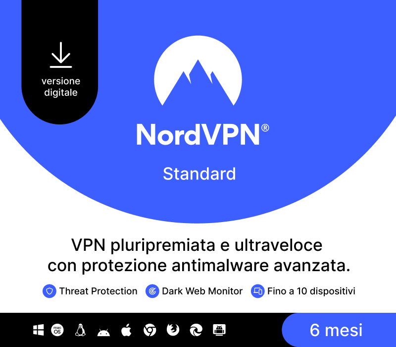 Key Kích Hoạt NordVPN Standard IT (6 Tháng / 10 Thiết Bị)